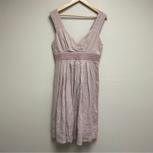 Sundance Womens Purple Mauve Sleeveless Linen Dress Size 10